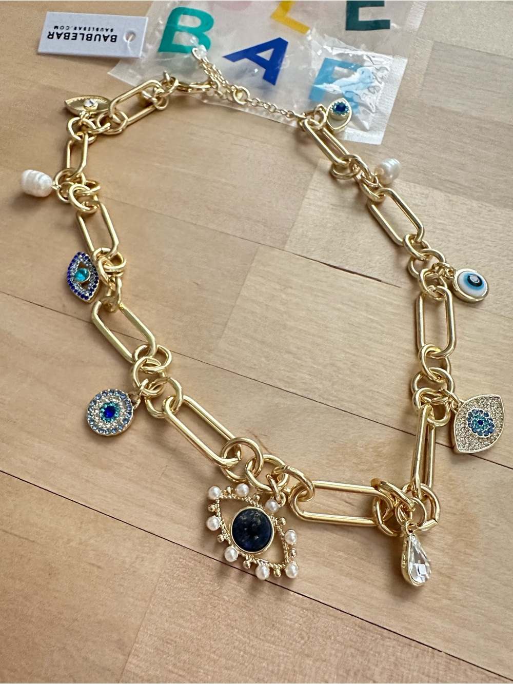 NWT BAUBLE BAR Evil Eye Charm Necklace